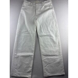 Mother Superior The Dodge Sneak Wide Leg Jeans Totally Innocent White Size 29